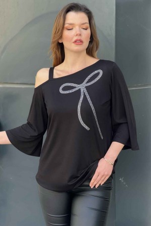 226637 черный БЛУЗКА