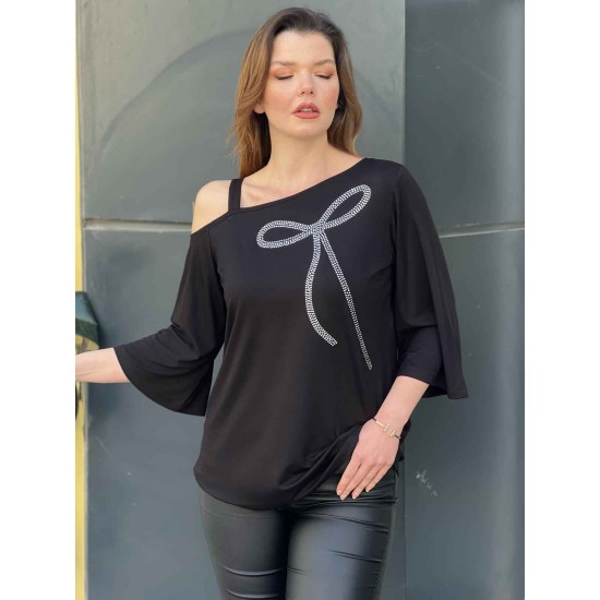 226637 черный БЛУЗКА