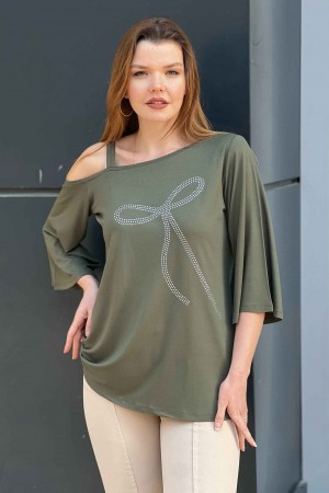 226638 цвет хаки БЛУЗКА