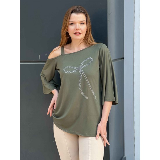 226638 цвет хаки БЛУЗКА