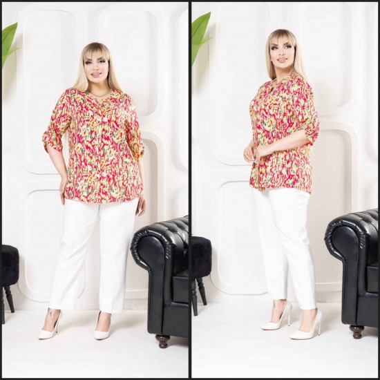 226793 узорчатый РУБАШКА