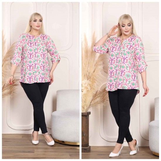 226794 узорчатый РУБАШКА