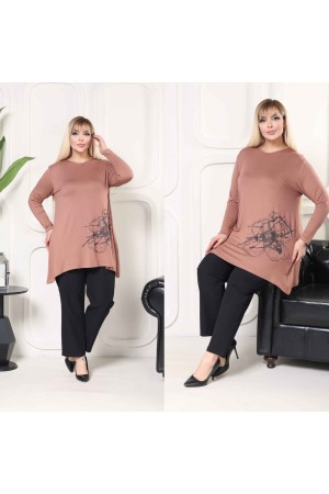 226810 KAHVE TUNİK