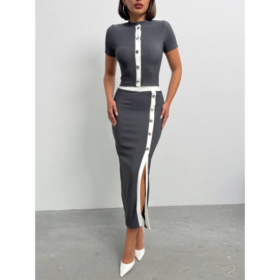 226858 антрацит Юбка