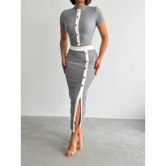 226859 Серый Юбка