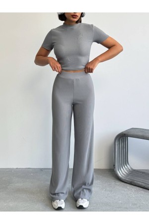 226863 GRİ ETEK TAKIM