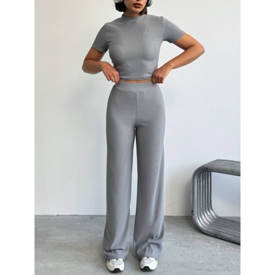 226863 GRİ ETEK TAKIM