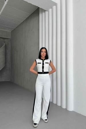 226876 BEYAZ PANTOLON TAKIM