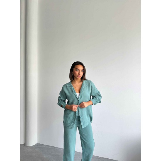 226880 SU YEŞİL PANTOLON TAKIM