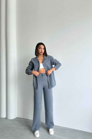 226881 GRİ PANTOLON TAKIM