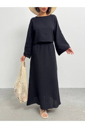 226886 SİYAH ETEK TAKIM