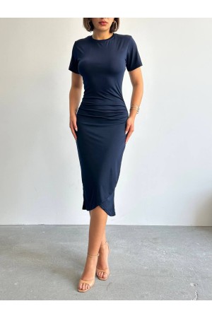 226902 LACİVERT ELBİSE
