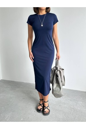 226912 LACİVERT ELBİSE