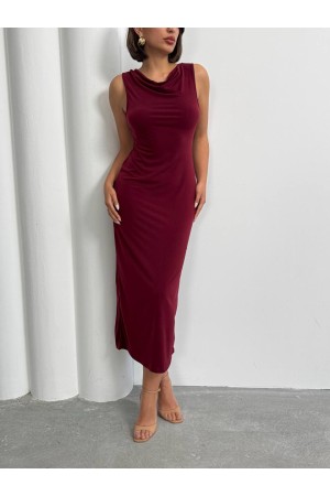 226917 BORDO ELBİSE