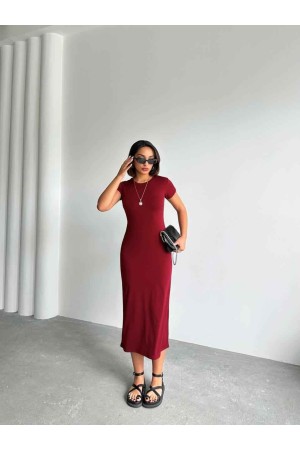 226925 BORDO ELBİSE