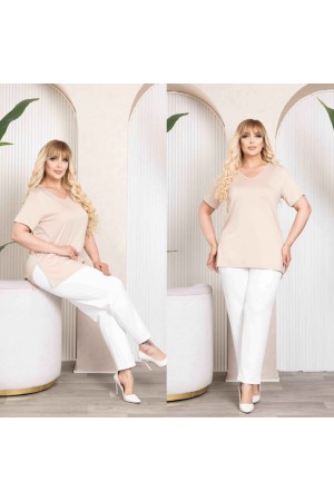 227266 бежевый БЛУЗКА