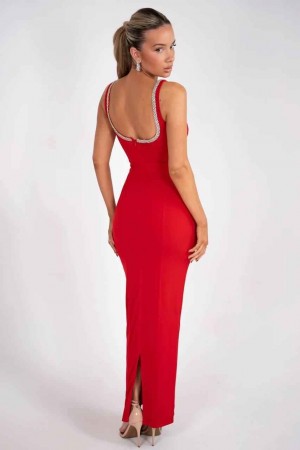 227714 red Evening dress