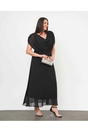 227725 TOPTAN SİYAH ELBİSE