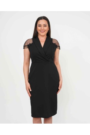 227729 TOPTAN SİYAH ELBİSE