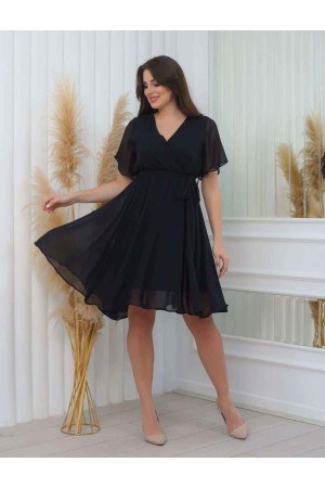 227743 TOPTAN SİYAH ELBİSE