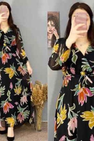 227749 patterned DRESS