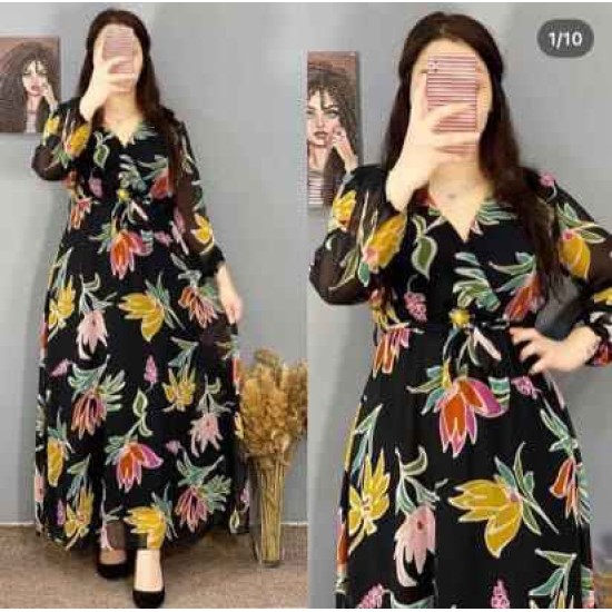 227749 patterned DRESS