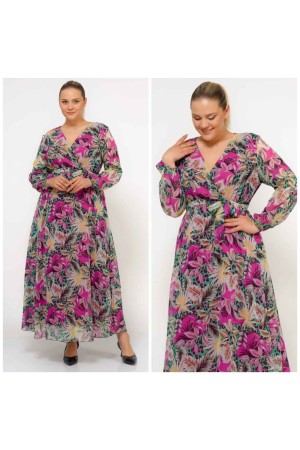 227750 TOPTAN DESENLİ ELBİSE