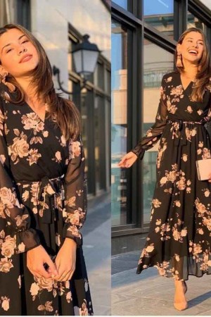 227754 patterned DRESS