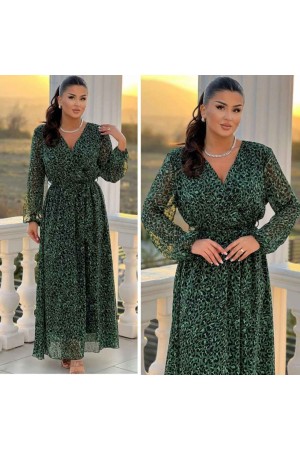 227755 TOPTAN DESENLİ ELBİSE