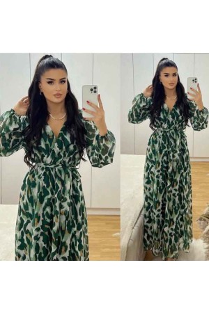 227756 TOPTAN DESENLİ ELBİSE