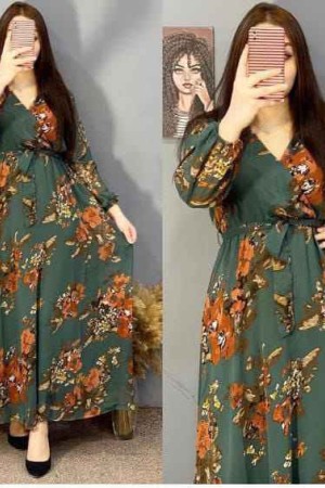 227757 patterned DRESS