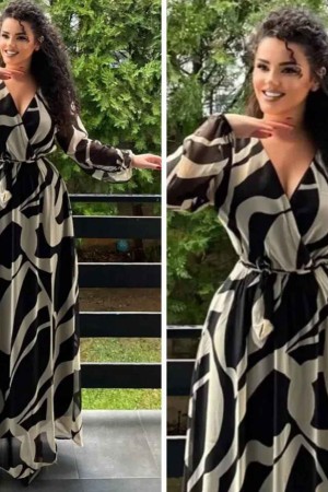 227758 patterned DRESS