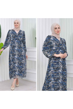 227777 TOPTAN DESENLİ ELBİSE