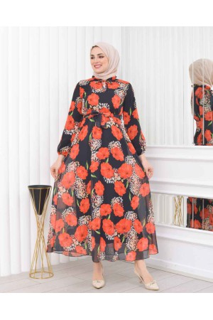 227778 TOPTAN DESENLİ ELBİSE