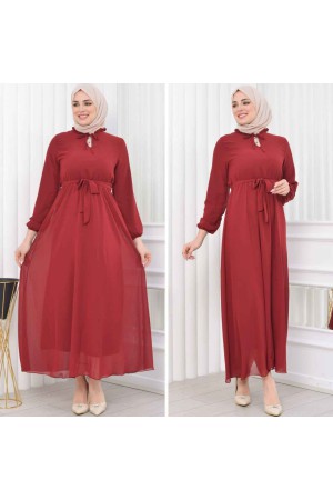 227782 TOPTAN DESENLİ ELBİSE