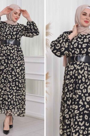 227790 TOPTAN DESENLİ ELBİSE