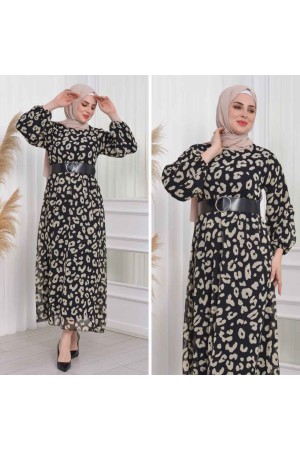 227790 TOPTAN DESENLİ ELBİSE