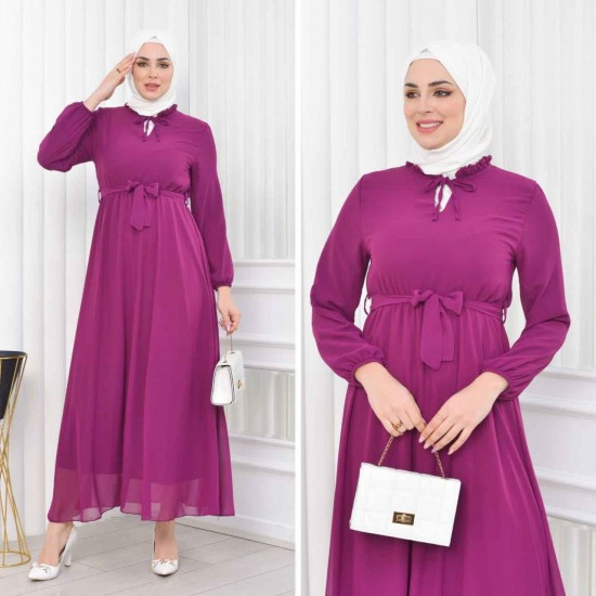 227791 TOPTAN DESENLİ ELBİSE