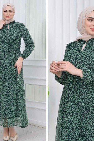 227793 TOPTAN DESENLİ ELBİSE