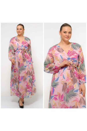 227800 TOPTAN DESENLİ ELBİSE