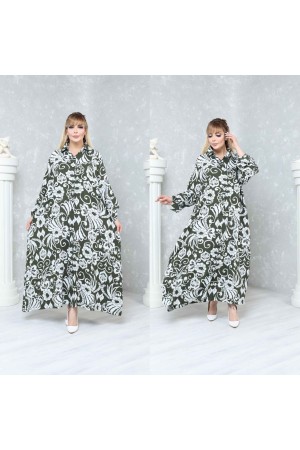 227823 TOPTAN DESENLİ ELBİSE