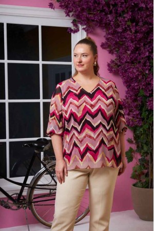 227851 TOPTAN DESENLİ BLUZ