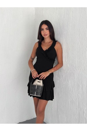 227876 TOPTAN SİYAH ELBİSE