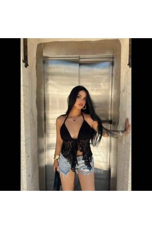 227879 TOPTAN SİYAH CROP