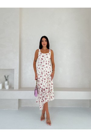 227882 TOPTAN EKRU ELBİSE