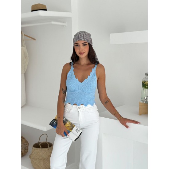 227886 TOPTAN BEBE MAVİ CROP