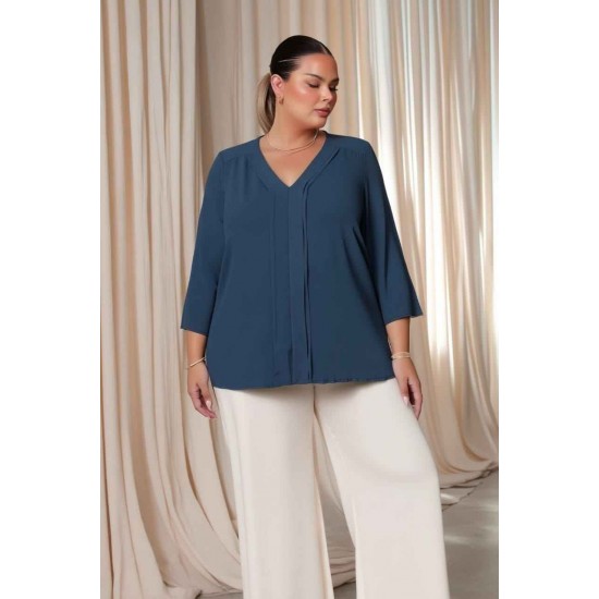 227915 TOPTAN MAVİ BLUZ