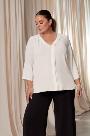 227917 TOPTAN BEYAZ BLUZ