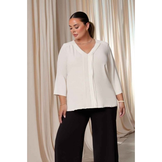 227917 TOPTAN BEYAZ BLUZ