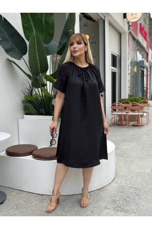 227929 TOPTAN SİYAH ELBİSE